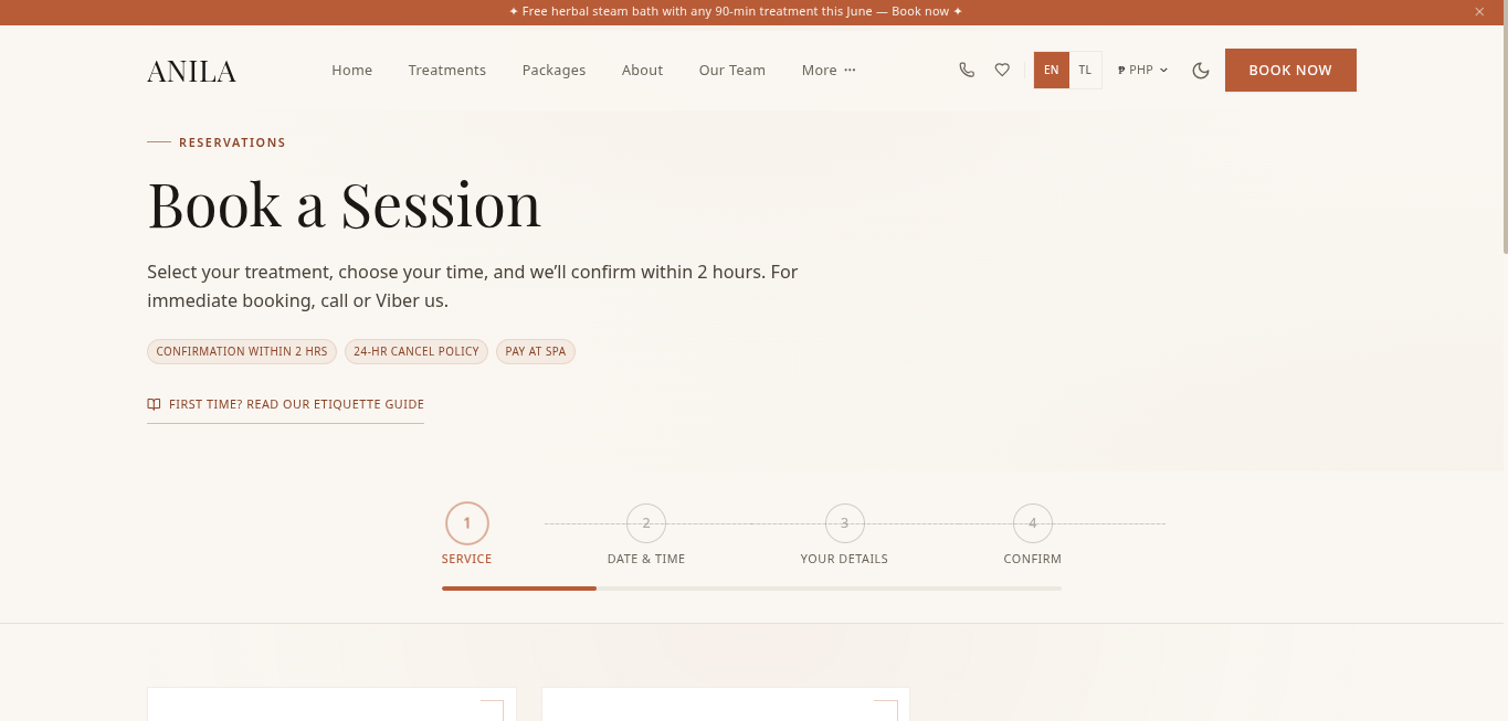 Anila website screenshot 4 of 4