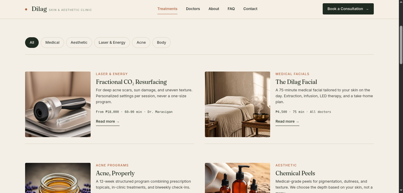 Dilag website screenshot 2 of 4