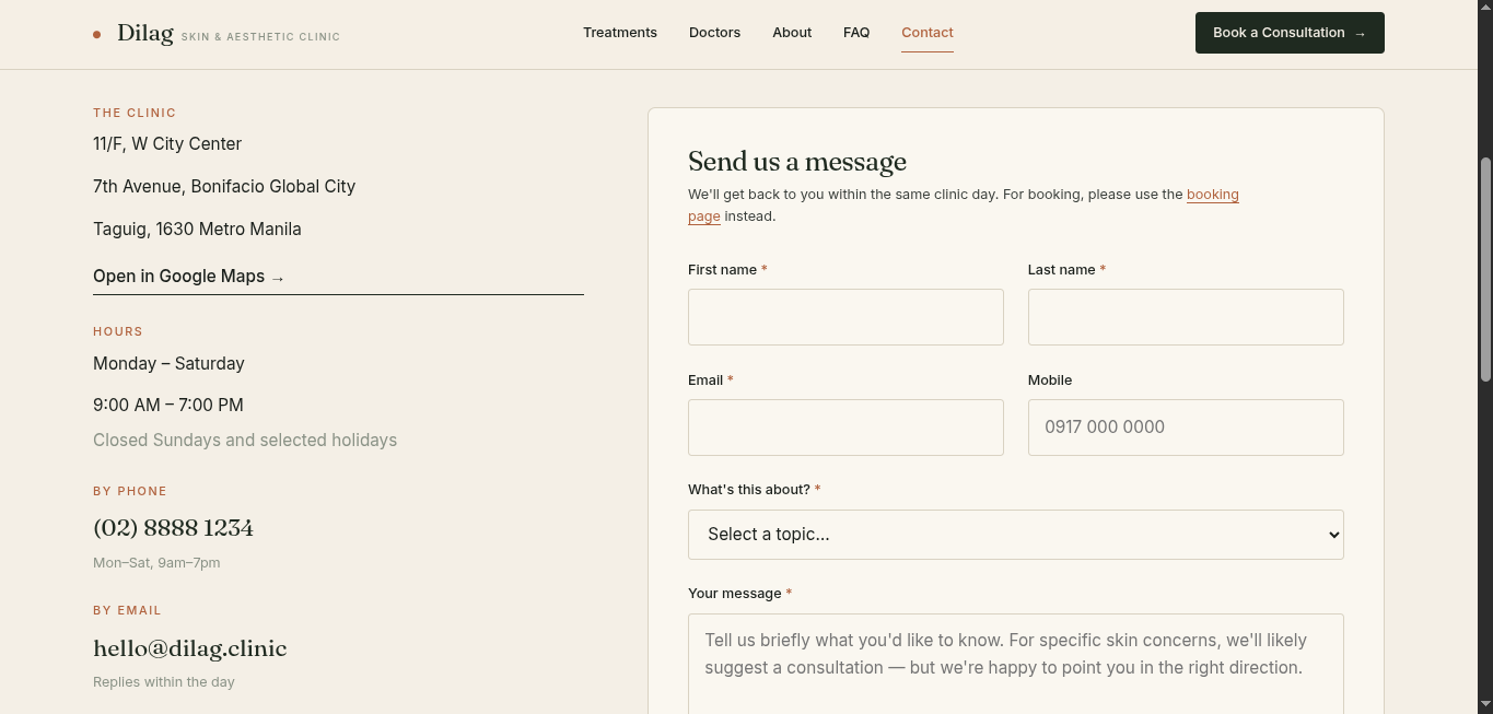 Dilag website screenshot 3 of 4